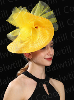 夸张T台走秀头饰正装礼服礼帽个人写真发饰fascinator hat