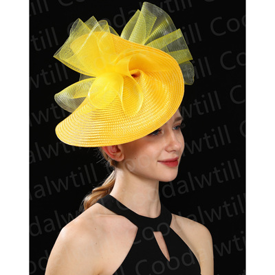 夸张T台走秀头饰正装礼服礼帽个人写真发饰fascinator hat