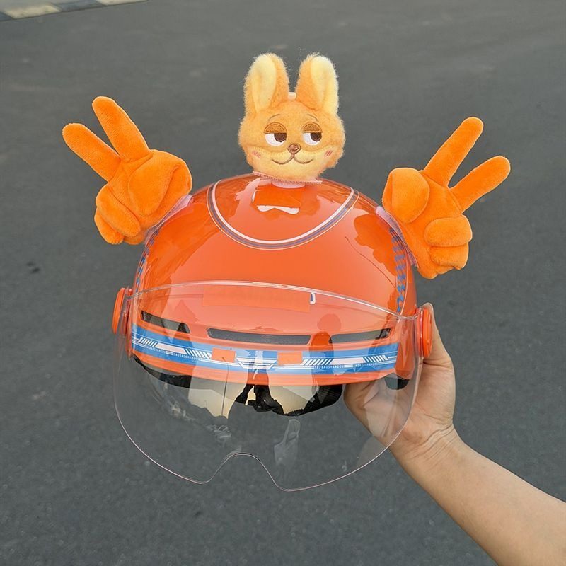 超酷外卖头盔装饰玩偶手势比耶友好中指玩偶快拆装饰贴橙色快拆,摩托车/装备/配件,头盔饰配,淘宝优惠券,粉丝福利购,淘宝优惠卷