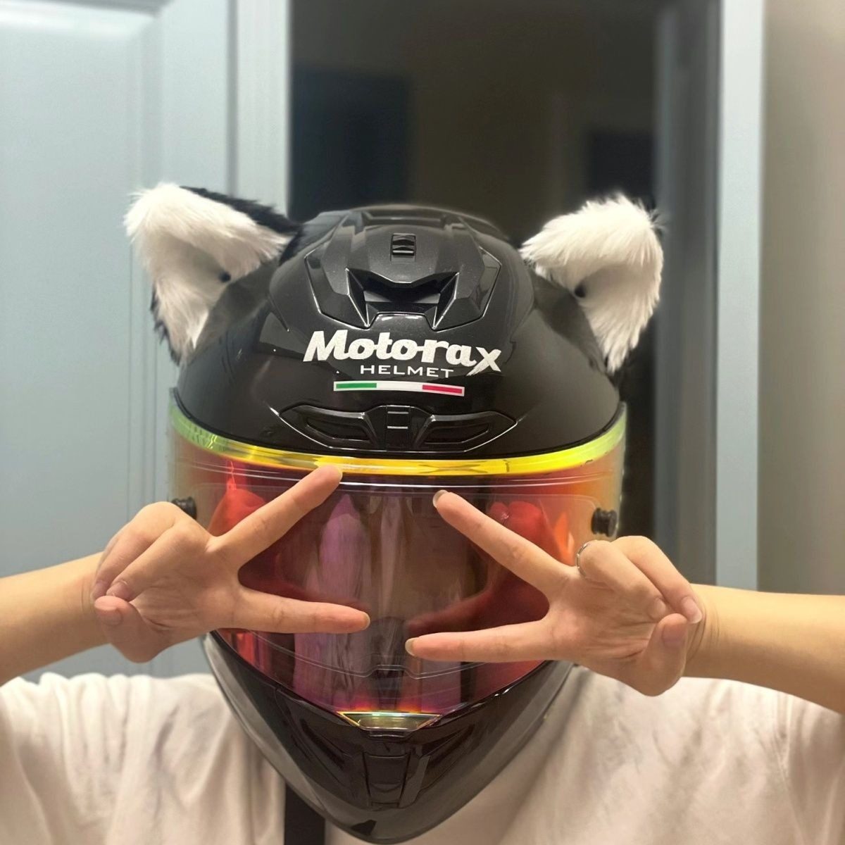 网红同款头盔装饰立体猫耳朵摩托车电动车机车滑雪盔外卖配饰女神,摩托车/装备/配件,摩托车头盔,淘宝优惠券,粉丝福利购,淘宝优惠卷