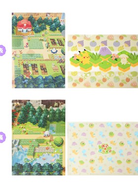 口袋妖怪 pokopia 农场系列 百变怪 A4文件夹 两枚套装