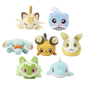 预售 口袋妖怪 喵喵 咚咚鼠 新叶喵 蚊香蝌蚪 来电汪 可水洗玩偶