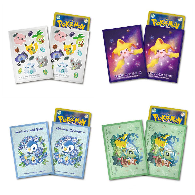 预售 精灵宝可梦 皮皮 雪拉比 波加曼 皮卡丘 ptcg卡牌套 64枚装