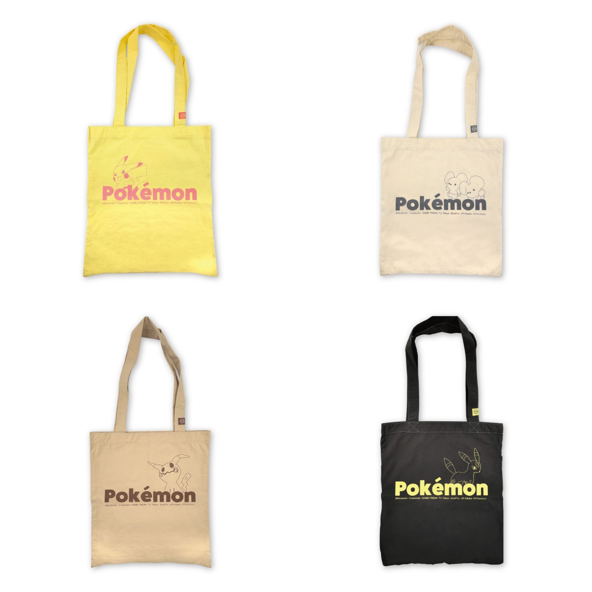 口袋妖怪 谜拟丘 一对鼠 月亮伊布 皮卡丘 托特包 单肩包