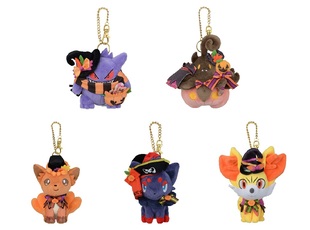 现货 精灵宝可梦2022万圣节 六尾 索罗亚 火狐狸 耿鬼 挂件