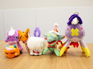 现货口袋妖怪PC中心2021万圣节系列烛光灵/随风球/毒电婴毛绒挂件