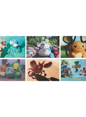 口袋妖怪PC中心 Concierge联名 海边主题 明信片 6枚套装