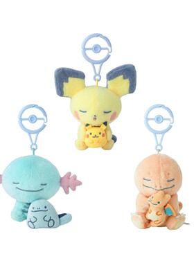 口袋妖怪 小小白日梦系列 皮丘 乌波 小火龙 毛绒玩偶挂件