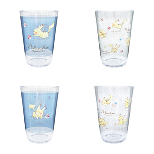 预售 口袋妖怪 Pikachu number025系列 皮卡丘 透明名树脂杯450ml