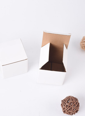 现货瓦楞白盒 三层E瓦 10x10x11 马克杯包装盒  五金包装盒 杯盒