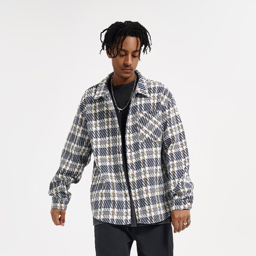 YORAINBOW春秋宽松格子外套