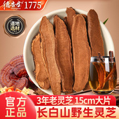 养生茶泡水酒整朵 紫赤灵芝孢子粉 长白山野生灵芝片 500g切片正品