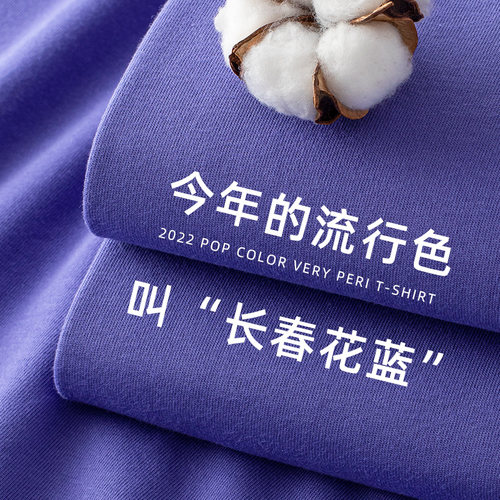 长春花250g重磅夏日百搭短袖简约
