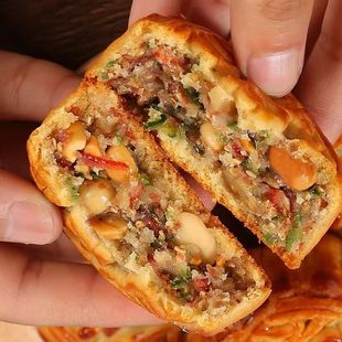 ！新疆包邮西藏东北老式月饼核桃仁五仁多口味手工月饼中秋经典散