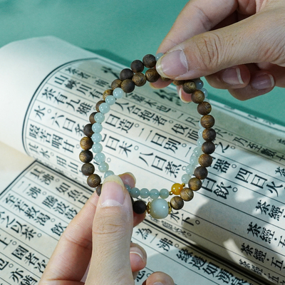 西泠绿奇楠沉香手串