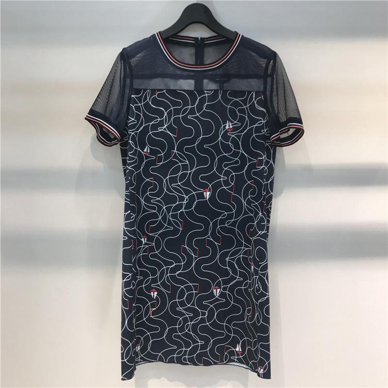 皇冠敦奴女装官方旗舰店清仓折扣专柜正品代购夏连衣裙DM25092212