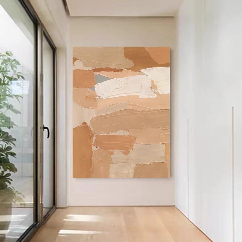 简约现代大幅色块玄关抽象挂画沙发背景墙艺术挂画卧室餐厅床头画图片