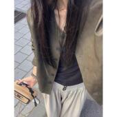 皮衣女外套2025爆款 上衣 复古pu皮夹克机车美拉德风短款 新款 春秋季