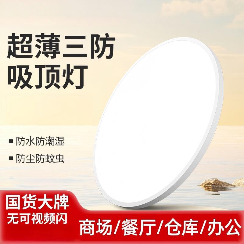 德国精工LED三防吸顶灯防潮防尘防虫灯楼道廊浴室餐厅卧室客厅灯