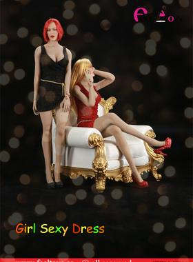 Feeltoys 1/6 FT009  性感夜店服 金丝透视超短裙 4色现货