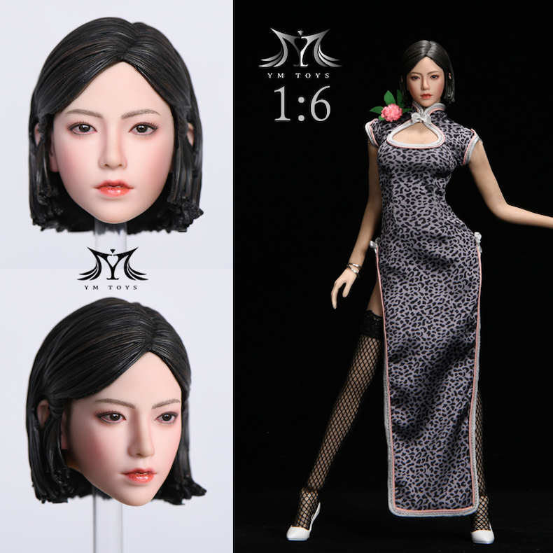 豹纹旗袍女兵人偶柚YMT047