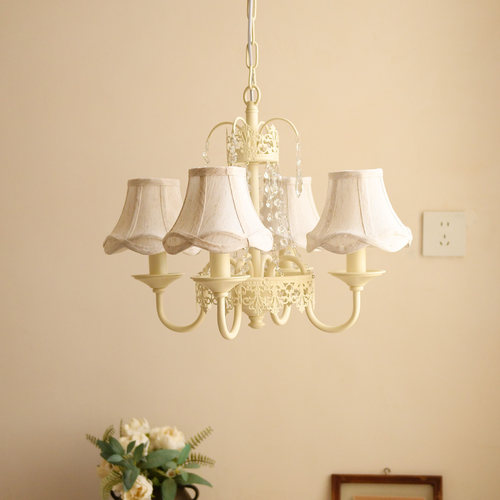 法式中古奶油风复古轻奢水晶吊灯 美式乡村中世纪华丽宫廷蜡烛灯