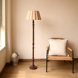 法式中古风落地灯客厅沙发边高级感角落灯复古风立式台灯