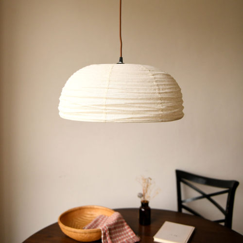 日式侘寂风餐厅吊灯圆形