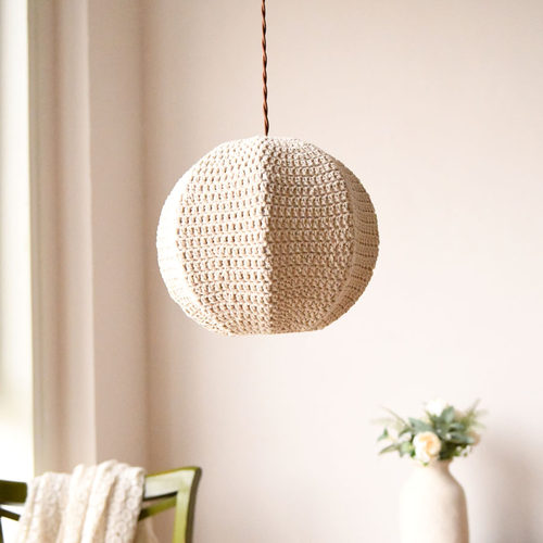 米白手工编织吊灯极简北欧复古法式文艺餐厅书房卧室客厅乡村民宿