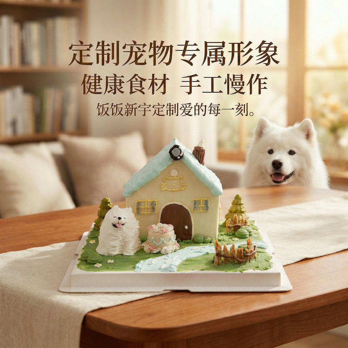 欢迎来到我家宠物蛋糕狗蛋糕定制低磷低脂牛肉冻干底老年犬友好