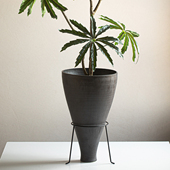 景德镇落地花瓶摆件中古风高级感大花器居家酒店客厅造景绿植花桶