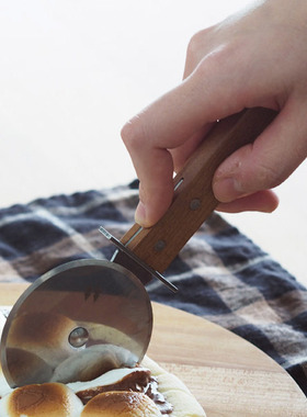 自然的森林气息|清仓价志津刃物 morinoki天然木手柄披萨刀切割器