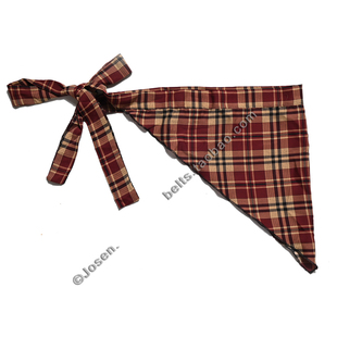 红色格纹复古街舞三角叠穿屁帘配裤子裙子时尚布腰带小众宽女腰封