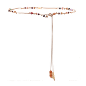 新中式 饰腰链腰绳 复古串珠女配饰细腰带配连衣裙裙子小众步摇装