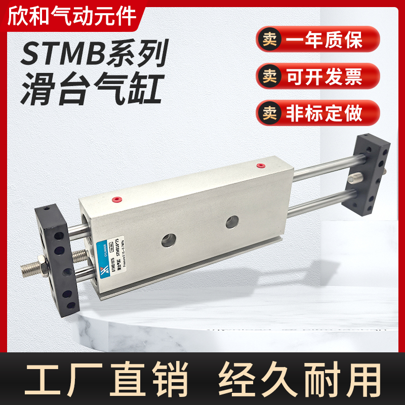 STMB双轴双杆气缸STMS/STMB10/16/20/25X25X50X75X100X125X150-T
