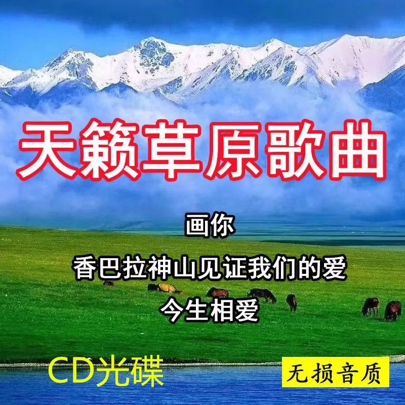 草原歌曲画你车载CD音乐专辑歌曲车载U盘光盘光碟歌碟唱片优盘