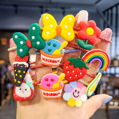 宝宝儿童发圈头绳可爱草莓女孩