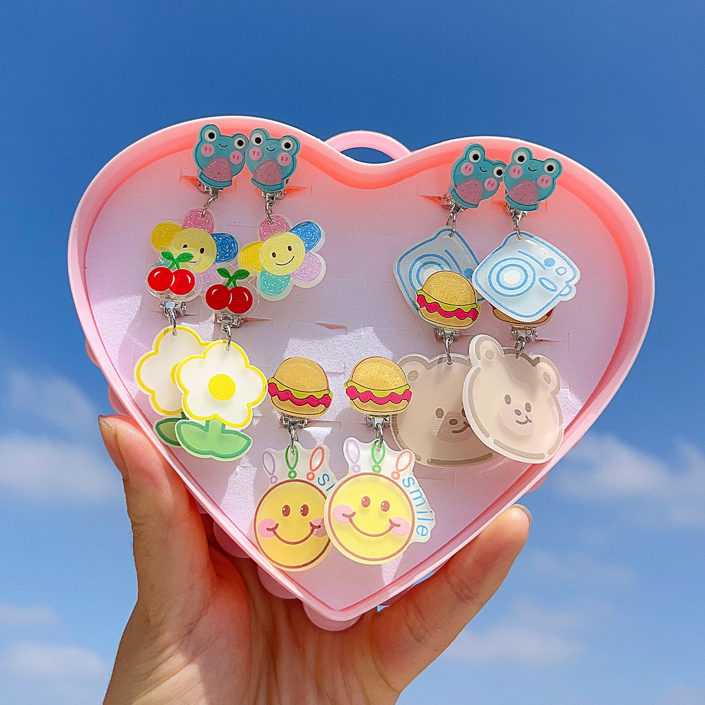 可爱卡通儿童耳夹防痛无耳洞耳环女宝宝饰品礼物小女孩耳坠首饰