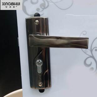 室内板门锁室内钢房门锁门锁把手木门锁具铁面卧室50门锁小老式