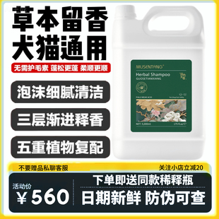 沐森堂还原浴液狗狗猫咪洗澡夏威夷香波杀菌宠物沐浴露除臭通用5L