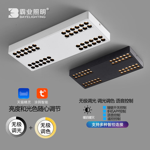 射灯调光免开孔全光谱涂鸦智能
