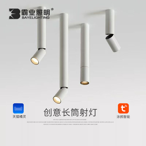 无主灯设计师北欧创意免开孔射灯