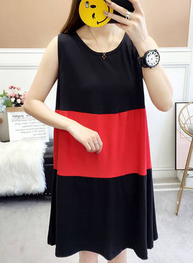 宽松加大码背心裙家居服9.9包邮
