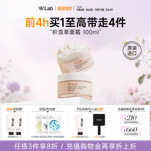 W.Lab大福留积雪草面霜