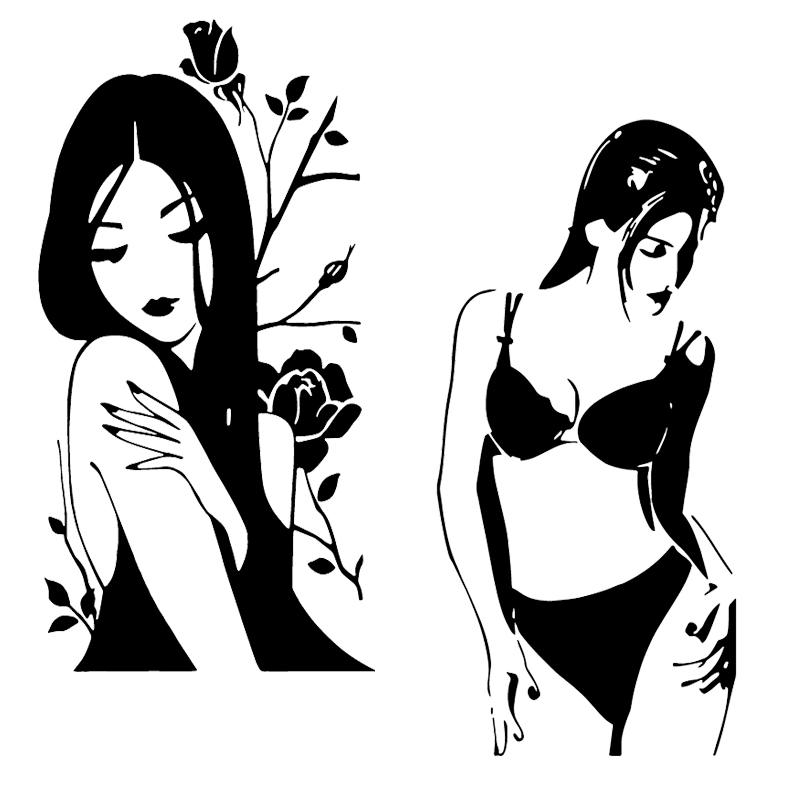 卓鹿美女车贴个性创意泳装二次元