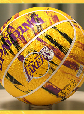 斯伯丁湖人马刺勇士76人队徽比赛官方正品室外耐磨篮球84-095Y