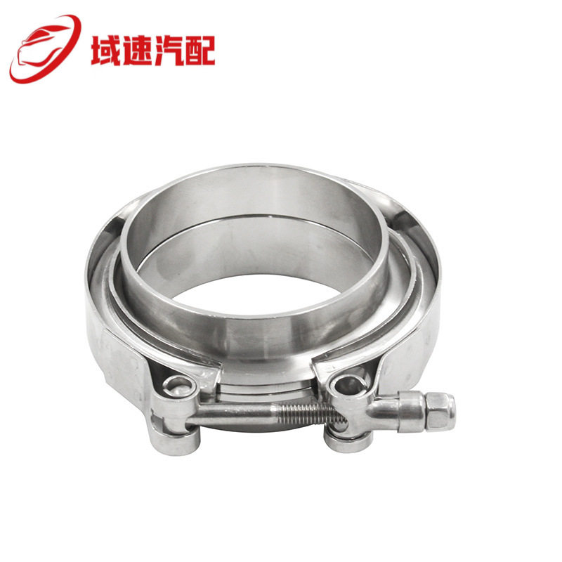 通用2 2.5 3 3.5 4英寸304不锈钢V型涡轮管排气管卡箍
