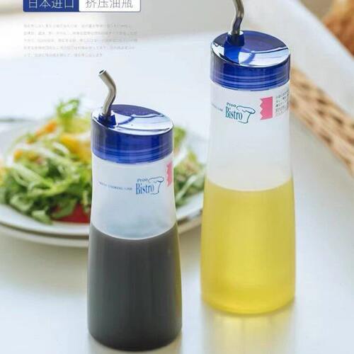 日本进口TAKEYA油壶酱料防漏油酱油香醋挤压醋壶厨房调料