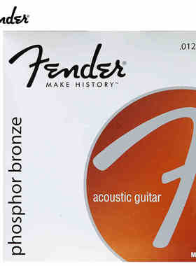 美产正品芬达Fender 60L民谣木吉他琴弦一套六根012-053磷铜弦线