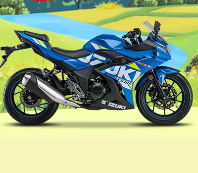 国四gsx250r-a摩托车海神蓝gp版车头车尾车身尾盖贴 原厂配件